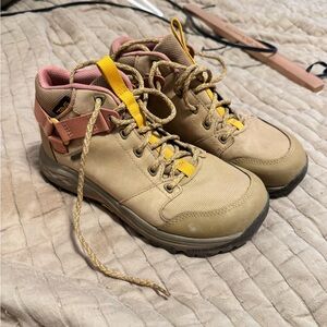 Teva Beige and Coral Footwear with Yellow Highlights